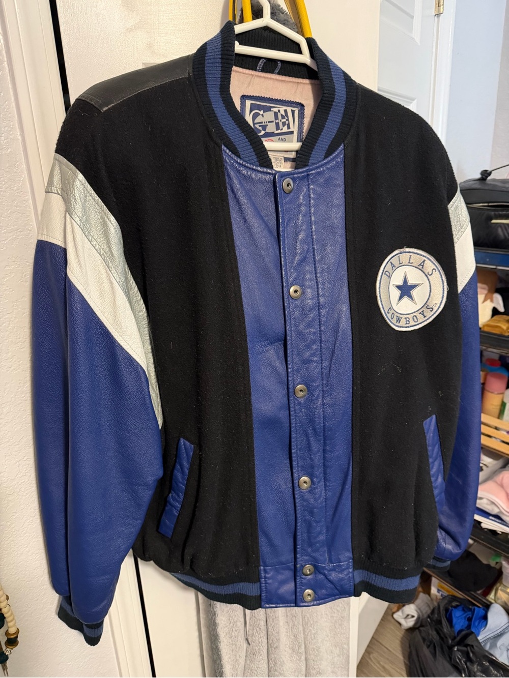 Vintage 1990s Dallas Cowboys G-III "Quarterback Club" Leather Varsity Jacket